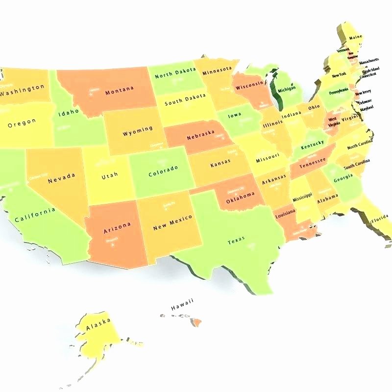 United States Capitals Quiz Printable United States Map Of States and Capitals – Ricenbeans