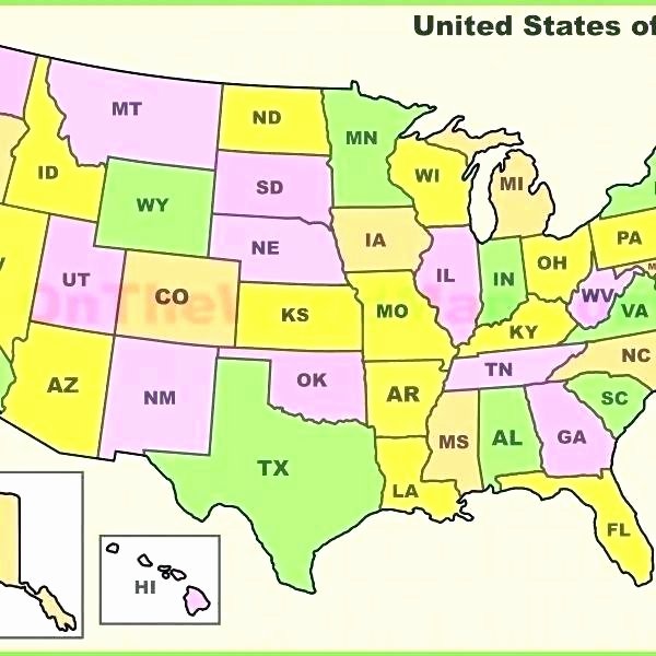 United States Map Quiz Worksheet Map Of the 50 States and Capitals – Zetavape