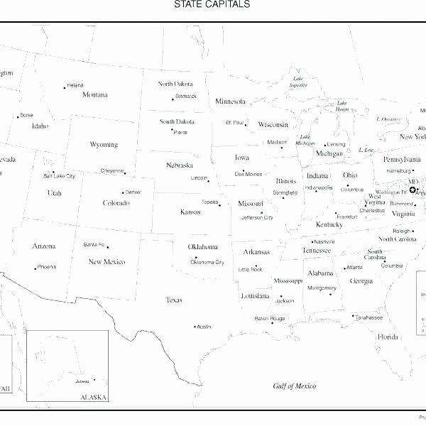 United States Map Quiz Worksheet United States Map with Names – Votebyte