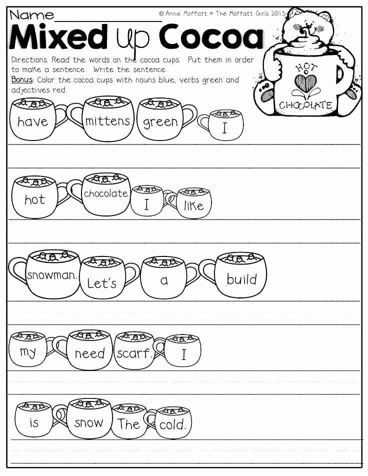 Unscramble Sentences Worksheet Free Worksheet Scrambled Sentences Spring for and Graders