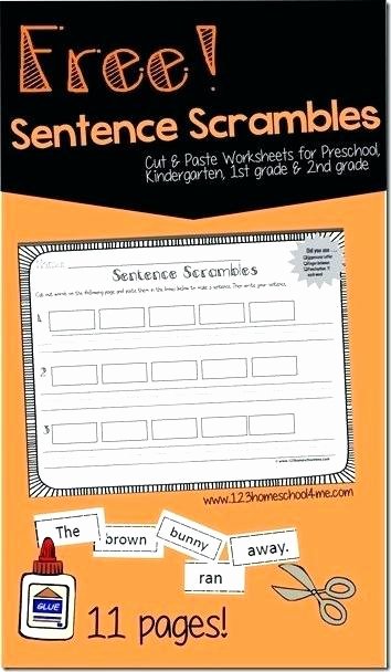 Unscramble Sentences Worksheets Free Printable Scrambled Sentences Worksheets Sentence