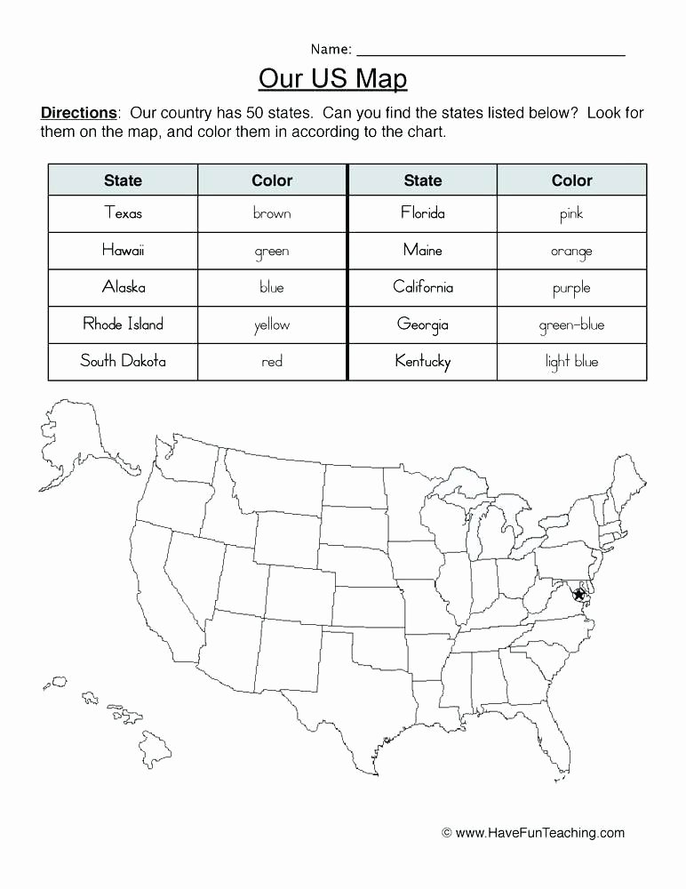 Us Geography Worksheets Pdf Free Special Education Worksheets