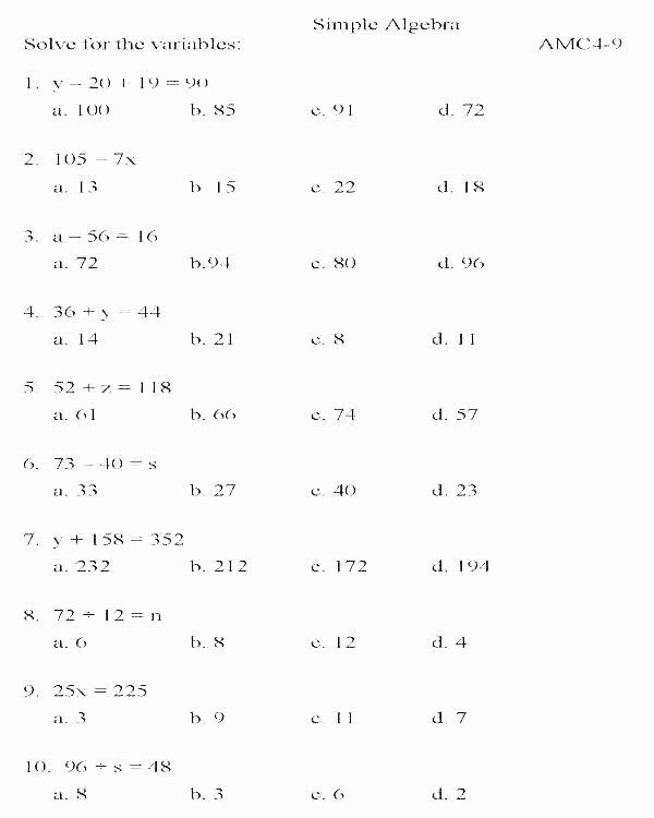 Variables Worksheets 5th Grade 5th Grade Algebra Worksheets Exponents Worksheets Grade