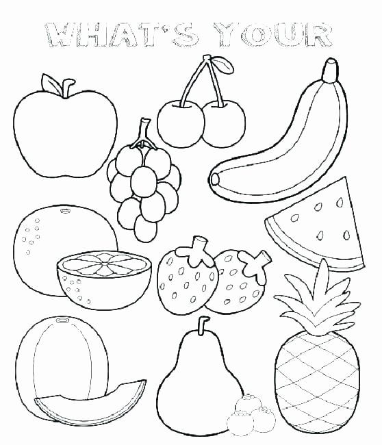 Vegetables Worksheets for Kindergarten Fruit Loop Math Printable