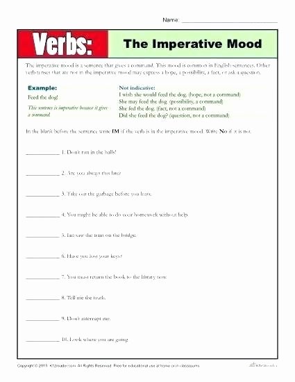 Verb Tense Worksheets 3rd Grade Editing Worksheets Middle School Verb Tense Free