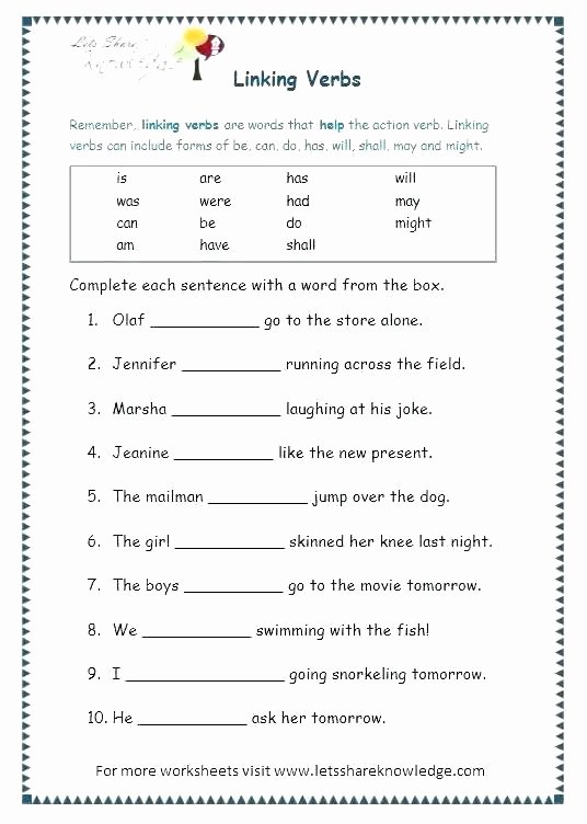Verb Tense Worksheets 3rd Grade Verb Tenses Exercises Grade 1 Past Tense Worksheets for Free