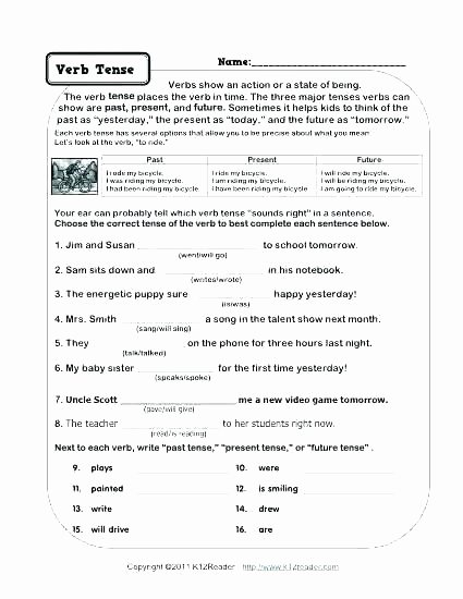 Verb Tense Worksheets Middle School English Tenses Worksheets – Katyphotoart