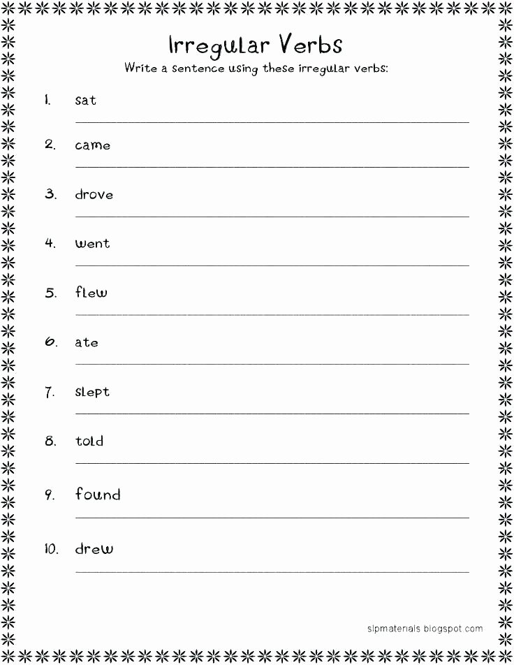 Verbs Worksheet 4th Grade English Verb Worksheets – Openlayers