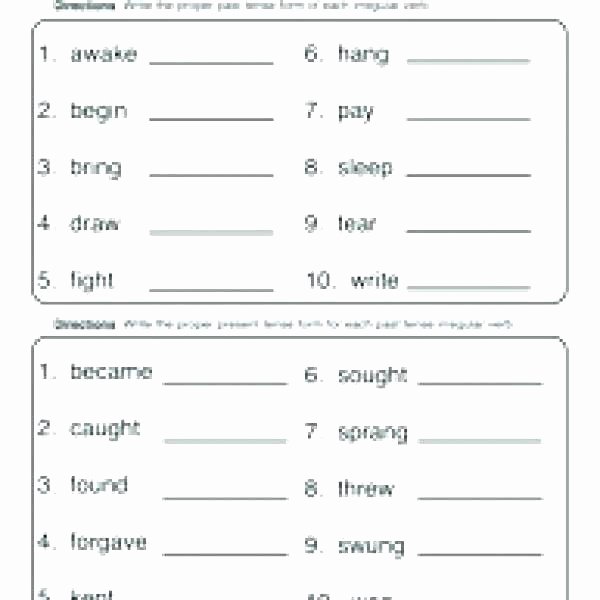 Verbs Worksheet 4th Grade Free Verb Worksheets