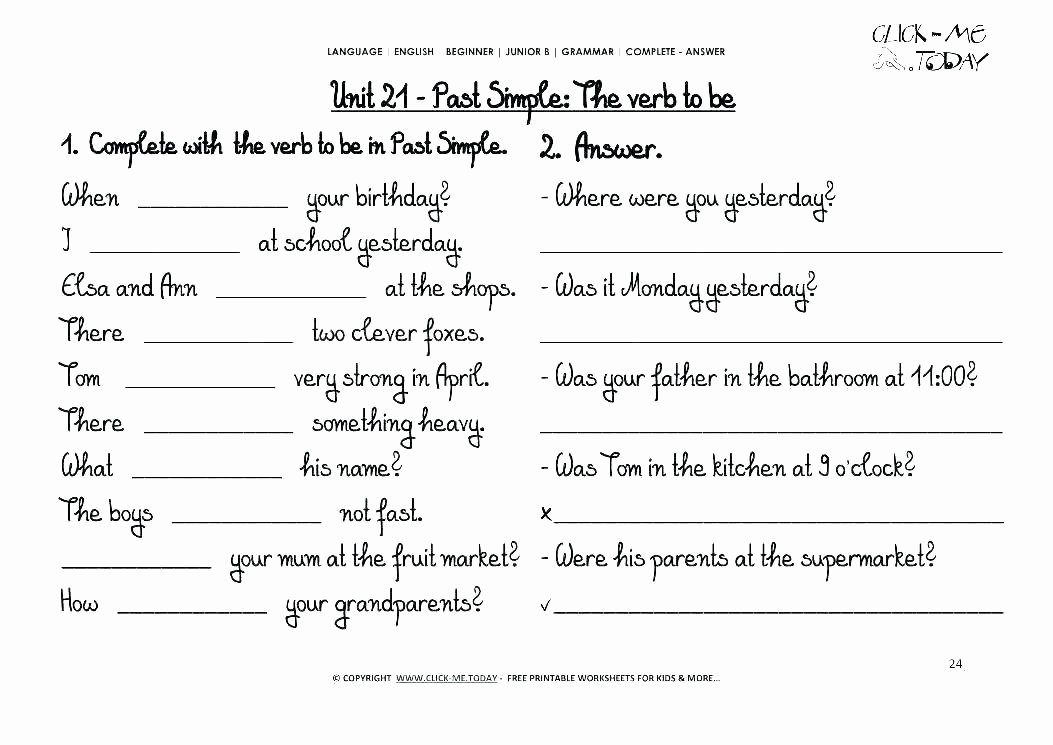 Verbs Worksheets for Middle School Noun Worksheets Middle School