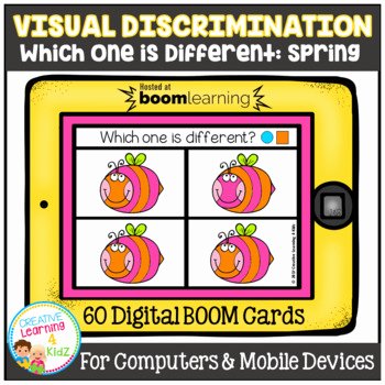 Visual Discrimination Worksheets for Adults Spring Visual Discrimination Worksheets &amp; Teaching Resources