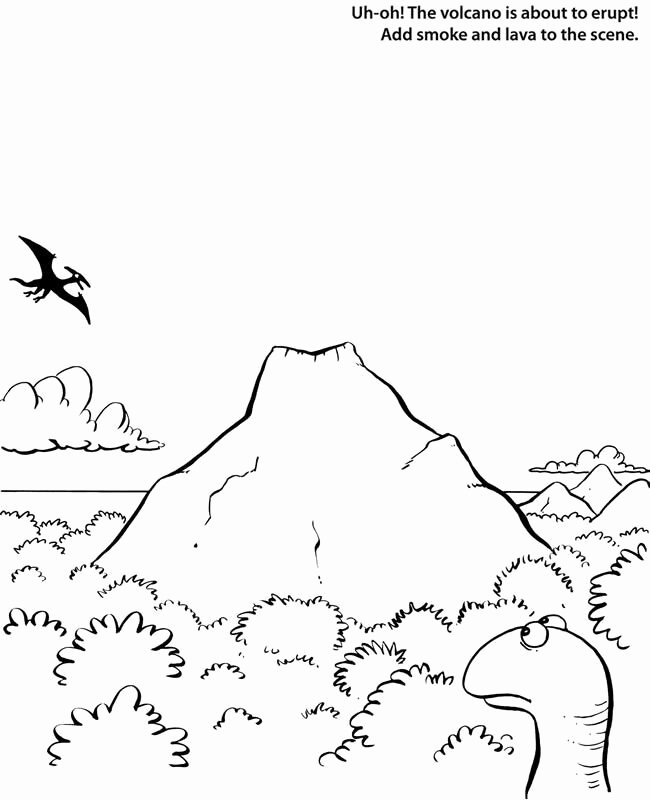 Volcano Worksheets for Kindergarten New Worksheet Dinosaur Uh Oh the Volcano is About to Erupt