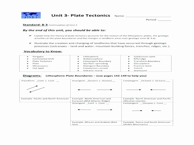 Volcano Worksheets High School Inspirational Plate Tectonics Worksheets for Middle School