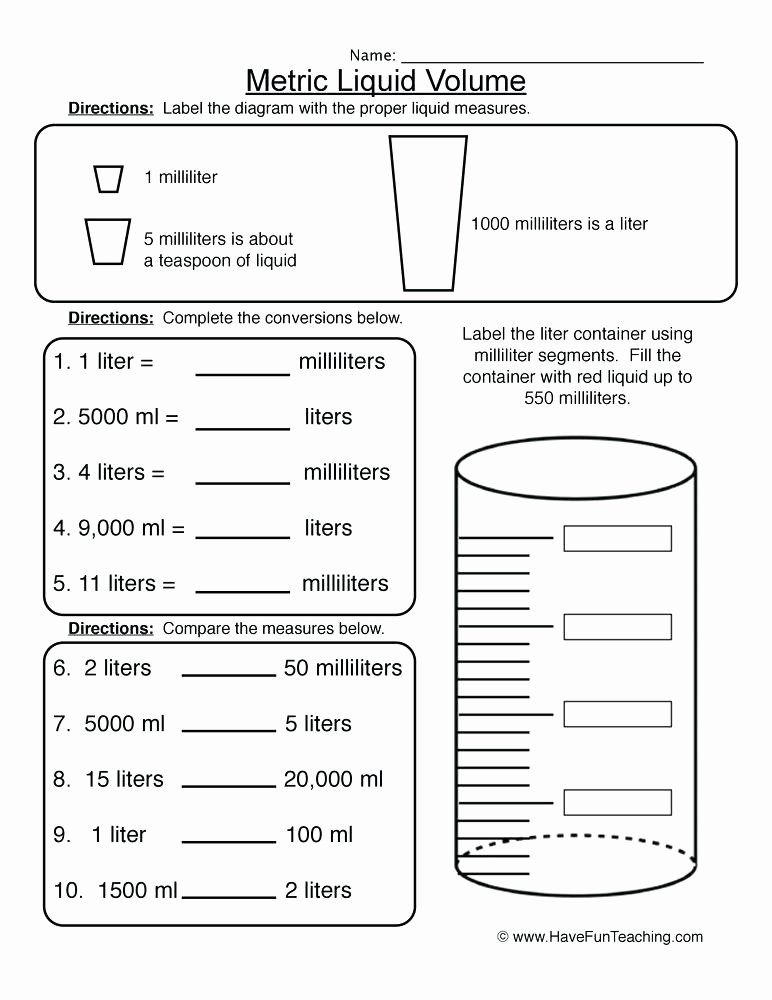 Volume Worksheet 4th Grade 4th Grade Math Volume Worksheets