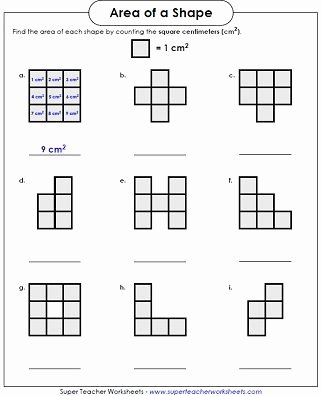 Volume Worksheet 4th Grade area Worksheet Counting Squares L X