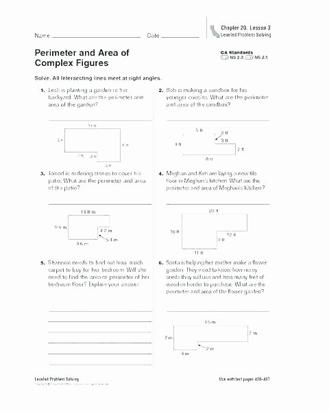 Volume Worksheets 3rd Grade Perimeter Worksheets for 3rd Grade Free