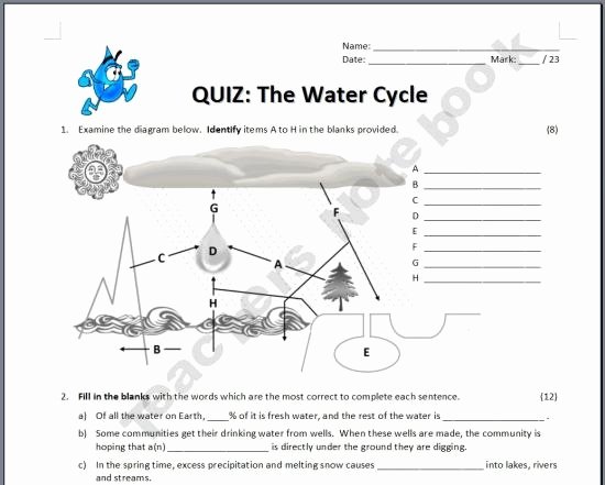 Water Cycle Worksheets 2nd Grade Water Cycle Diagram for Kids to Label Best 2nd Grade