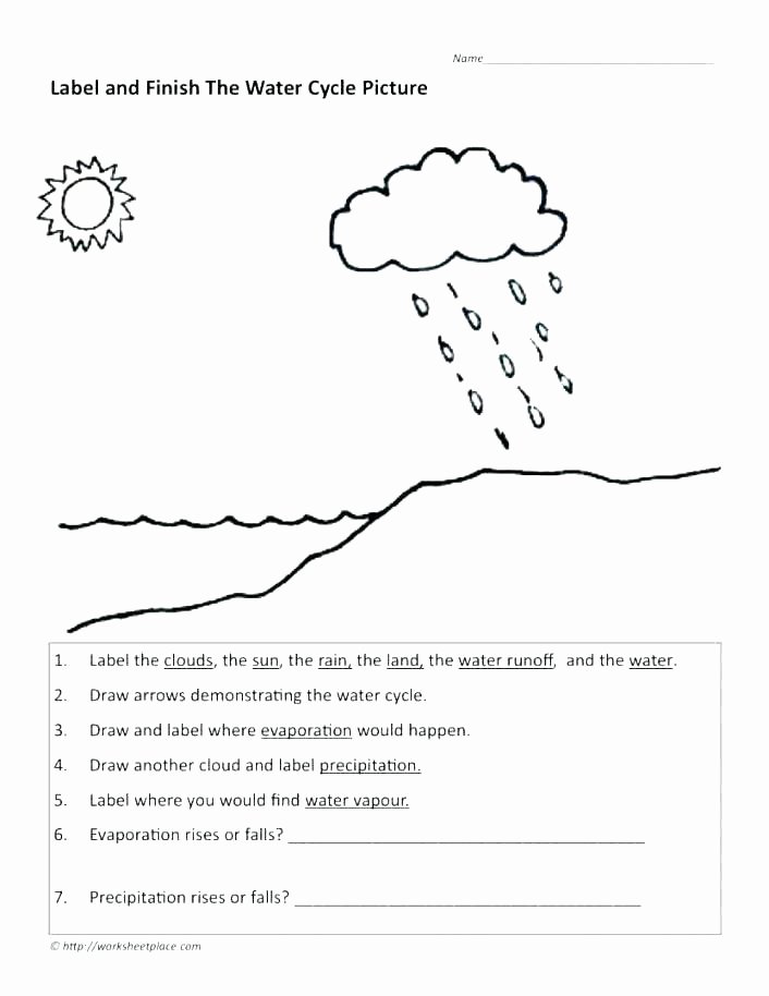 Water Cycle Worksheets 2nd Grade Water Cycle Worksheet for Grade 1 Luxury Pin by Maria