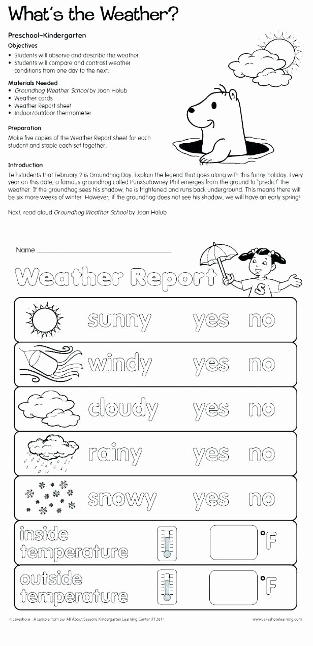 Weather tools Worksheet Worksheets Weather Seasons Best Describe Weather