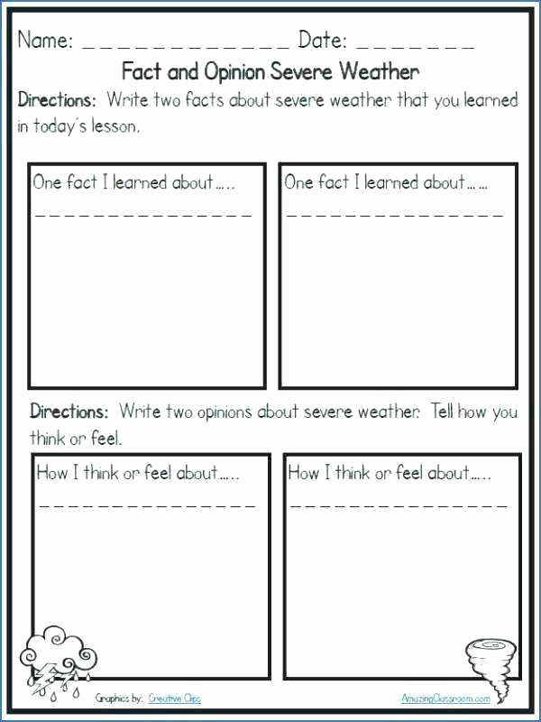 Weather Worksheets for 2nd Grade Weather Worksheets Weather Worksheets for 2nd Grade Severe