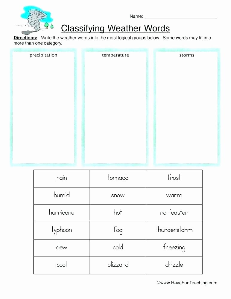 worksheets for preschoolers types of clouds kids classifying weather worksheet 1 free grade language free printable weather worksheets for 2nd grade weather worksheets for 2nd grade