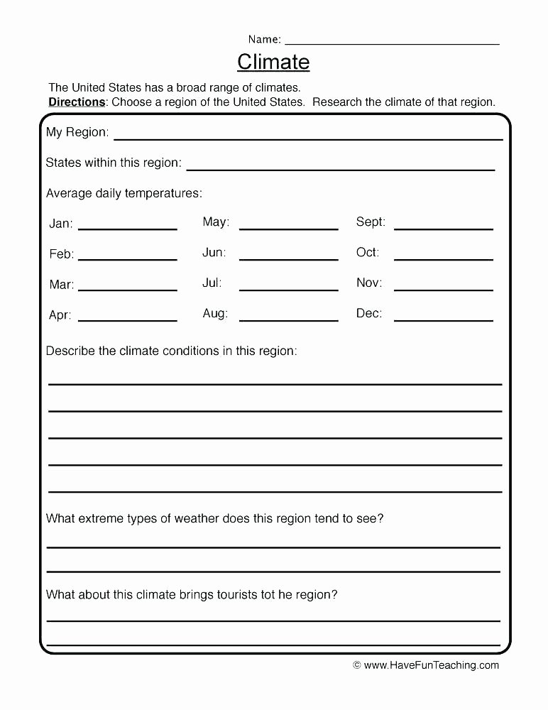 Weather Worksheets for Second Grade Teaching Weather Worksheets Activity Kindergarten Learning
