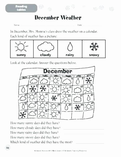 Weather Worksheets for Second Grade Worksheets for Kids 2nd Grade