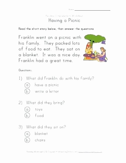 Wh Questions Worksheets Pdf First Grade Reading Prehension E Printable 9 Best