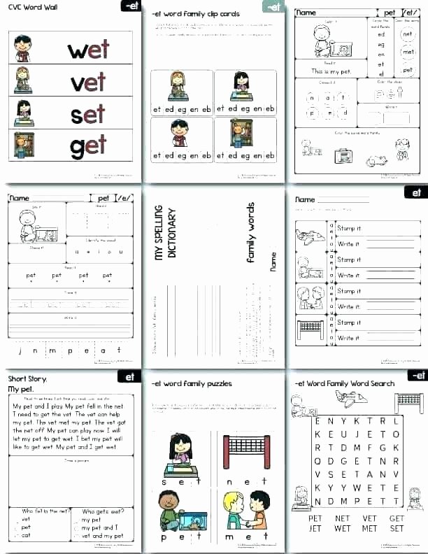 Word Families Worksheets Pdf Cvc Word Family Worksheets