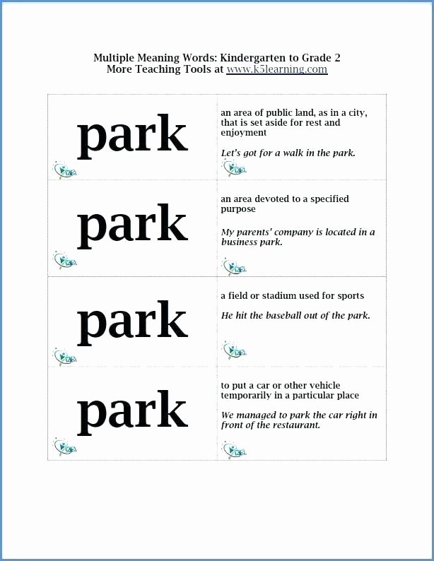 Words with Multiple Meanings Worksheets Multiple Meaning Words Worksheets for Grade 3rd Pdf Design