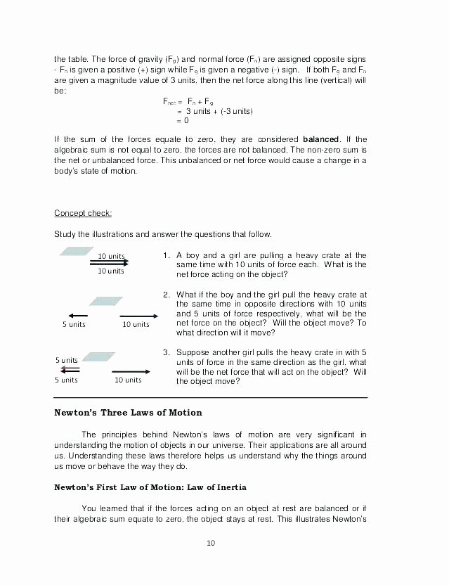 Worksheets On force and Motion Push and Pull forces Lesson Plan Teach Starter Worksheets
