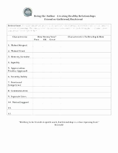 Worksheets On Healthy Relationships Honesty Worksheet Printable Worksheets for Grade Math