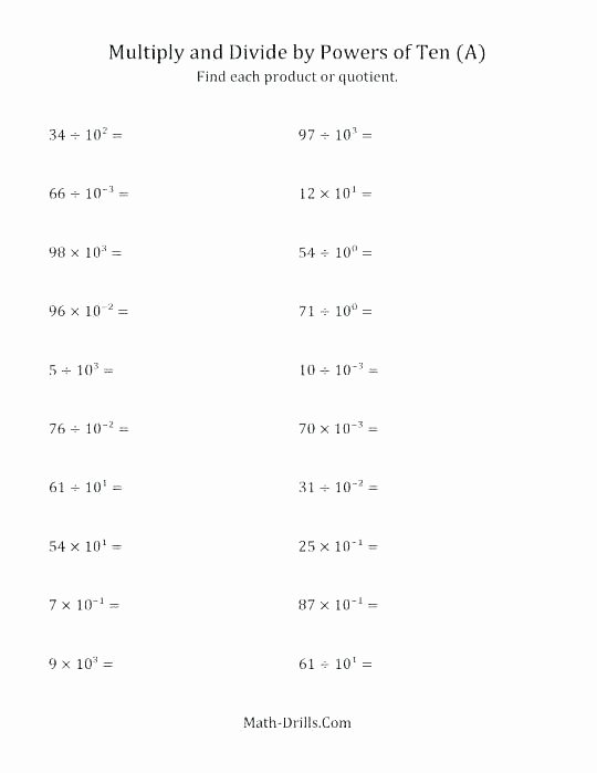 Worksheetworks Com Scientific Notation Answers 5th Grade Exponents Worksheets Pdf 8 Awesome Valid