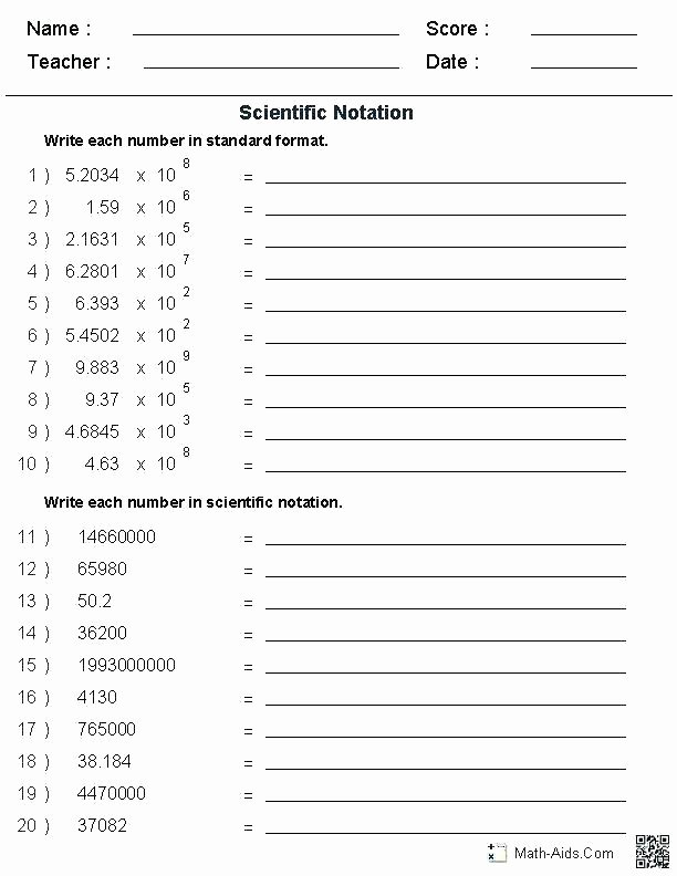 Worksheetworks Com Scientific Notation Answers Grade 8 Science Worksheets Free Printable Year 2
