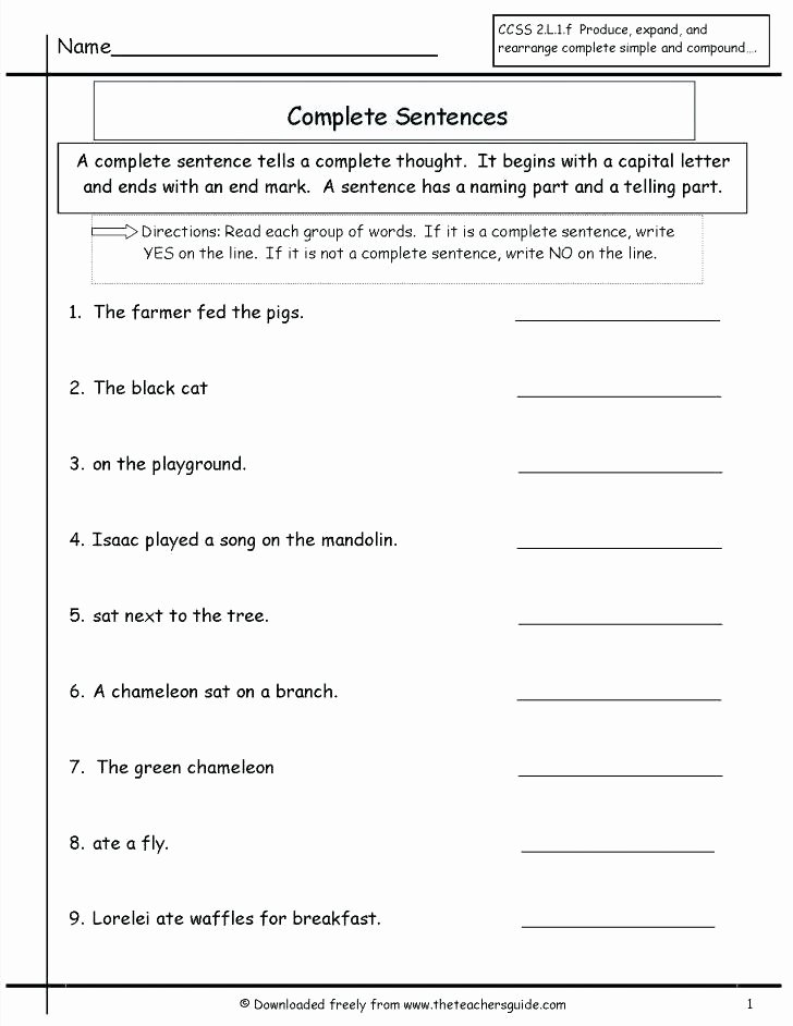 Writing Sentences Worksheets Sentences Worksheets Simple Writing Practice at for