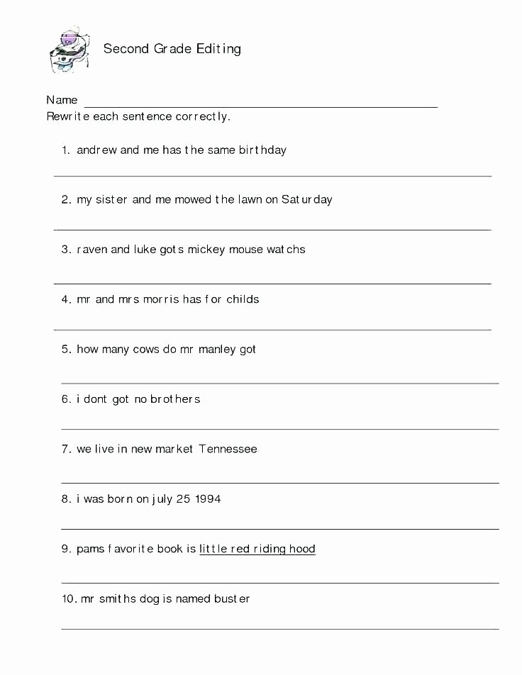 Writing Simple Sentences Worksheets Simple Sentence Worksheets for Grade 1