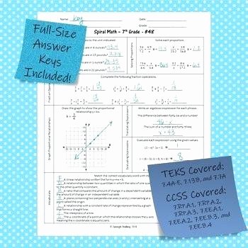 Writing Worksheets for 7th Grade 7th Grade Math Teks Worksheets