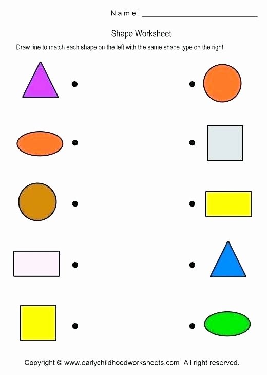 Yellow Worksheets for Preschool Preschool Matching Worksheets