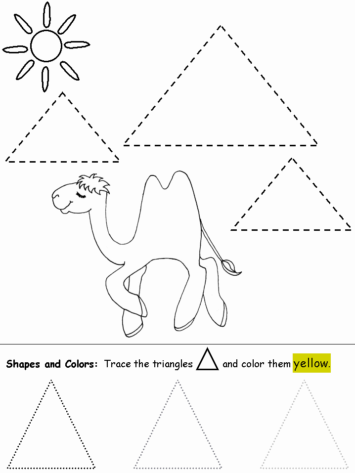 Yellow Worksheets for Preschool Worksheets for Preschoolers